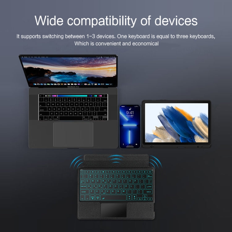 For Samsung Galaxy Tab A8 10.5inch X200 YJ-X200 Split Bluetooth Keyboard Leather Tablet Case - Samsung Keyboard by buy2fix | Online Shopping UK | buy2fix