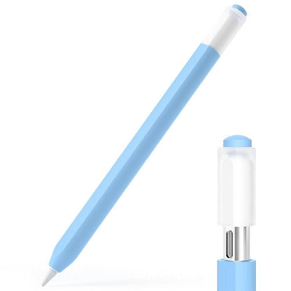 For Apple Pencil (USB-C) Jelly Silicone Stylus Pen Protective Cover(Sky Blue) - Pencil Accessories by buy2fix | Online Shopping UK | buy2fix