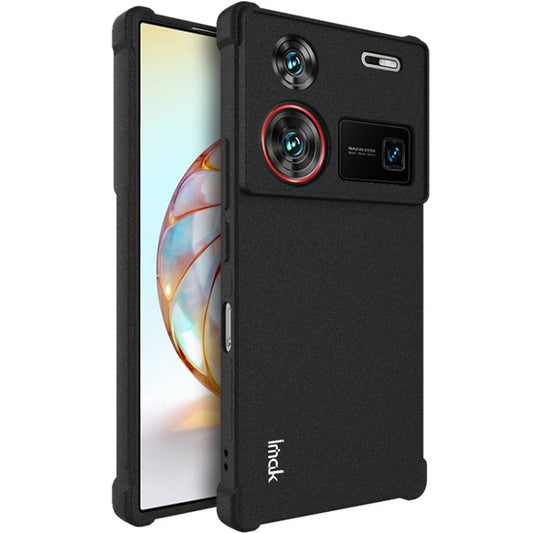 For ZTE nubia Z60 Ultra 5G imak Shockproof Airbag TPU Phone Case(Matte Black) - ZTE Cases by imak | Online Shopping UK | buy2fix