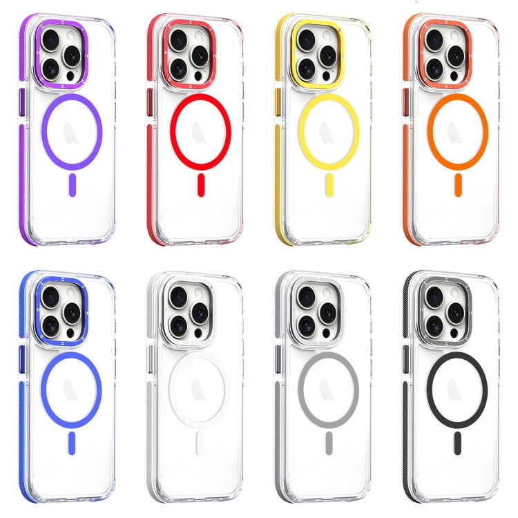 For iPhone 15 Pro Dual-Color Clear Acrylic Hybrid TPU MagSafe Phone Case(Transparent) - iPhone 15 Pro Cases by buy2fix | Online Shopping UK | buy2fix