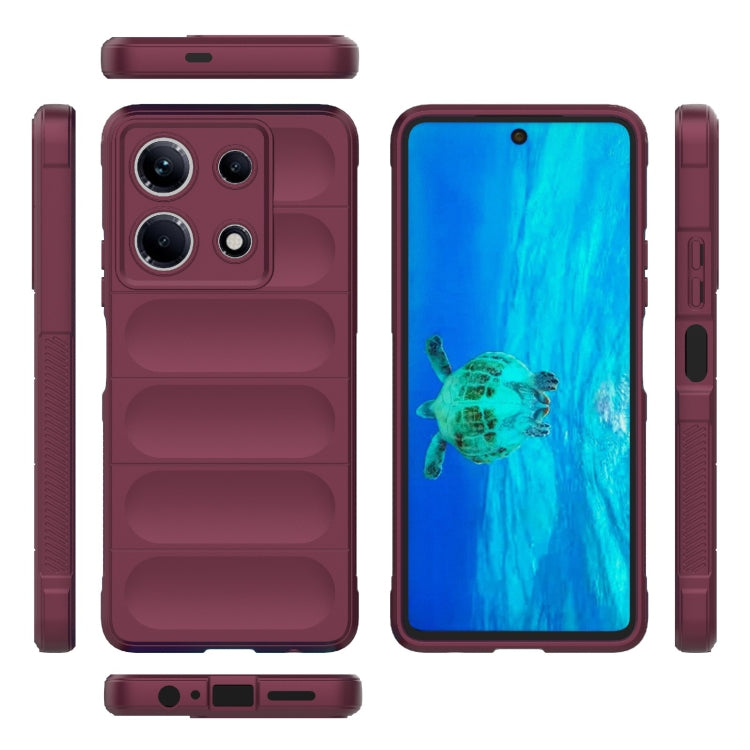 For Infinix Note 30 4G Magic Shield TPU + Flannel Phone Case(Wine Red) - Infinix Cases by buy2fix | Online Shopping UK | buy2fix