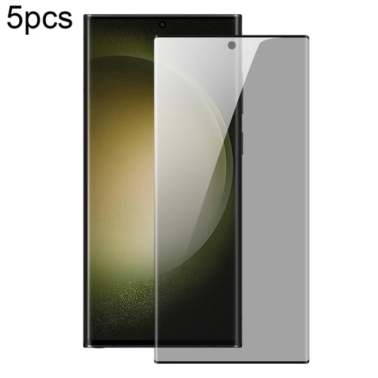 For Samsung Galaxy S22 Ultra 5G 5pcs DUX DUCIS 0.33mm 9H High Aluminum Anti-spy HD Tempered Glass Film - Galaxy S22 Ultra 5G Tempered Glass by DUX DUCIS | Online Shopping UK | buy2fix