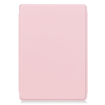 For Lenovo Tab M11/Xiaoxin Pad 11 2024 360 Rotation Transparent Smart Leather Case with Keyboard(Pink) - Lenovo by buy2fix | Online Shopping UK | buy2fix