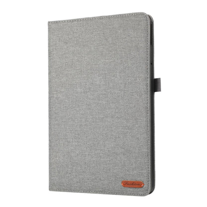 For Lenovo Tab M11 / Xiaoxin Pad 11 2024 Fabric Leather Tablet Case(Grey) - Lenovo by buy2fix | Online Shopping UK | buy2fix