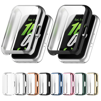 For Samsung Galaxy Fit 3 Full Coverage TPU Electroplated Watch Protective Case(Green) - Watch Cases by buy2fix | Online Shopping UK | buy2fix