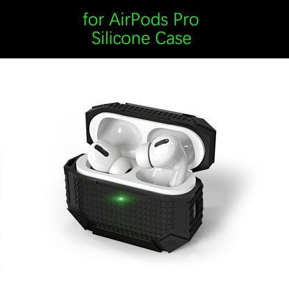 For AirPods Pro 2 Wireless Earphones Shockproof Armor Silicone Protective Case(Dark Green) - For AirPods Pro 2 by buy2fix | Online Shopping UK | buy2fix