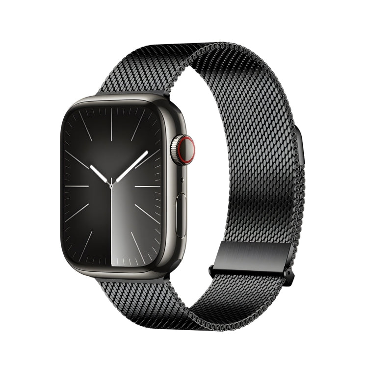 For Apple Watch Series 2 42mm DUX DUCIS Milanese Pro Series Stainless Steel Watch Band(Black) - Watch Bands by DUX DUCIS | Online Shopping UK | buy2fix