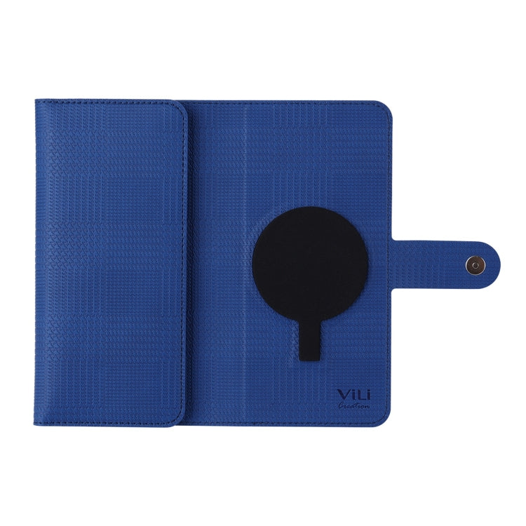 For Google Pixel 8 Pro ViLi GHB Series MagSafe Magnetic Zipper Leather Phone Case(Blue) - Google Cases by ViLi | Online Shopping UK | buy2fix