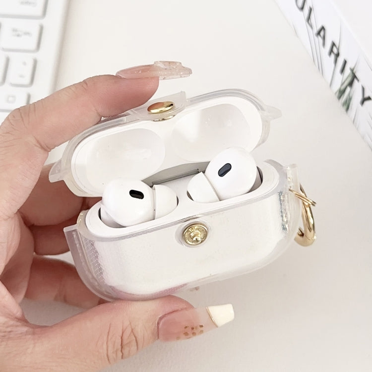 For AirPods Pro 1 Magnetic Clear Armor TPU TWS Earphone Case(Tansparent) - For AirPods Pro by buy2fix | Online Shopping UK | buy2fix