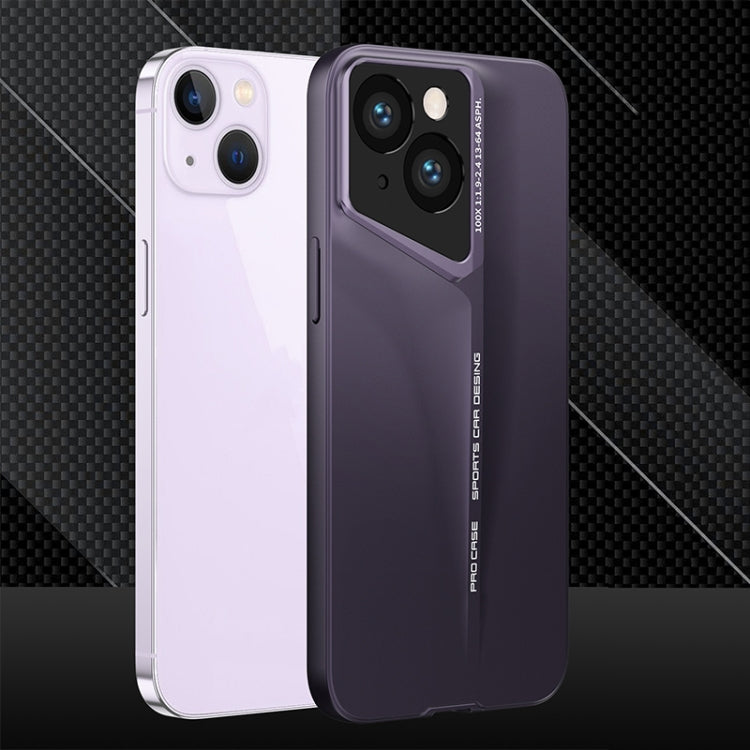 For iPhone 14 GKK Blade Ultra-thin Full Coverage Phone Case(Purple) - iPhone 14 Cases by GKK | Online Shopping UK | buy2fix