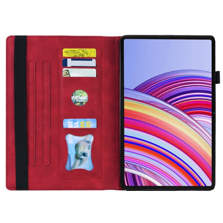 For Xiaomi Redmi Pad Pro 12.1 Splicing Shockproof Leather Tablet Case(Red) - More Tablet Cases by buy2fix | Online Shopping UK | buy2fix