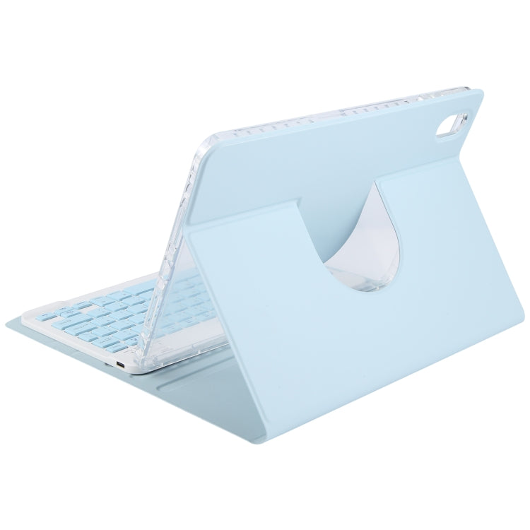 For Huawei MatePad Air 11.5 Square Button Bluetooth Keyboard Rotatable Holder Leather Case(Sky Blue) - Huawei Keyboard by buy2fix | Online Shopping UK | buy2fix