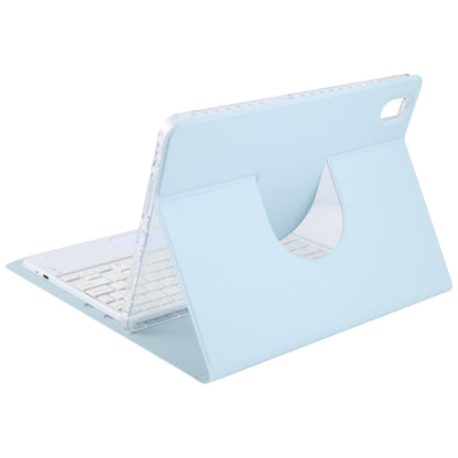 For Xiaomi Pad 6 Square Button Bluetooth Keyboard Rotatable Holder Leather Case with Touchpad(Sky Blue) - Others Keyboard by buy2fix | Online Shopping UK | buy2fix