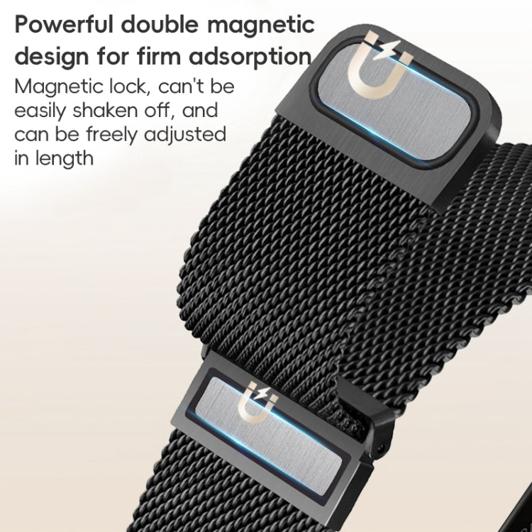 For Apple Watch Series 6 44mm ZGA Milanese Magnetic Metal Watch Band(Silver) - Watch Bands by ZGA | Online Shopping UK | buy2fix