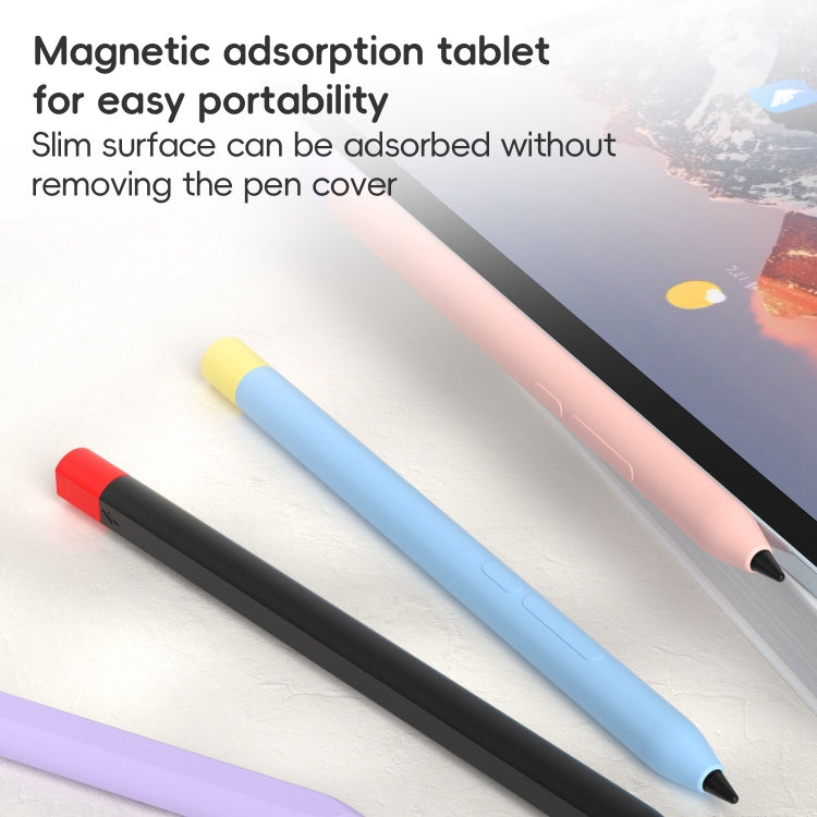 For Xiaomi Focus Pen III Stylus Pen Contrast Color Silicone Protective Case(Grey) - Pencil Accessories by buy2fix | Online Shopping UK | buy2fix