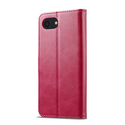 LC.IMEEKE Calf Texture Horizontal Flip Leather Case For iPhone SE 2024(Red) - More iPhone Cases by LC.IMEEKE | Online Shopping UK | buy2fix