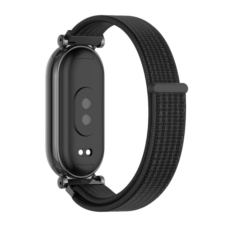 For Xiaomi Mi Band 8 / 9 / 9 NFC Mijobs GT4 Breathable Nylon Loop Watch Band(Black) - Watch Bands by MIJOBS | Online Shopping UK | buy2fix