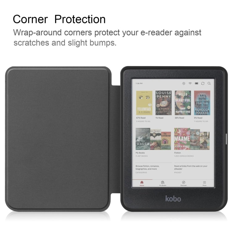 For KOBO Clara Colour 2024 / BW Painted Voltage Caster TPU Leather Smart Tablet Case(Big Eye) - Others by buy2fix | Online Shopping UK | buy2fix