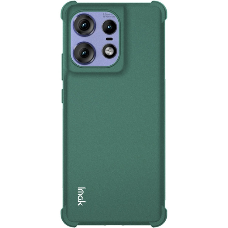 For Motorola Edge 50 Pro imak Shockproof Airbag TPU Phone Case(Matte Green) - Motorola Cases by imak | Online Shopping UK | buy2fix