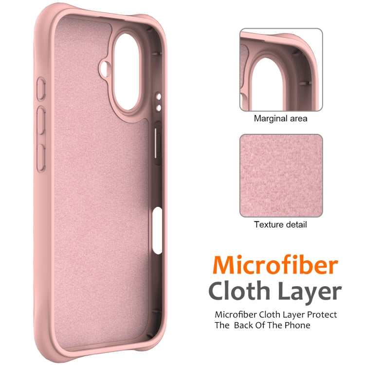 For iPhone 16 Plus Wave Texture MagSafe Magnetic Liquid Silicone Phone Case(Pink) - iPhone 16 Plus Cases by buy2fix | Online Shopping UK | buy2fix