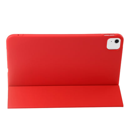 For iPad Air 11 2024 Three-fold Holder Flip Tablet Leather Case(Red) - iPad Air 11 2024 Cases by buy2fix | Online Shopping UK | buy2fix