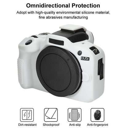 For Canon EOS R100 Glossy Soft Silicone Protective Case(White) - Protective Case by buy2fix | Online Shopping UK | buy2fix