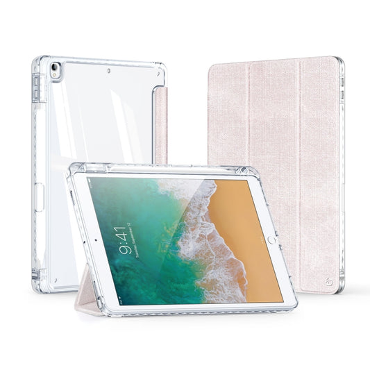 For iPad 7/8/9 10.2/Air 3/Pro 10.5 2017 DUX DUCIS Unid Series PU+TPU Smart Tablet Case(Pink) - More iPad Cases by DUX DUCIS | Online Shopping UK | buy2fix