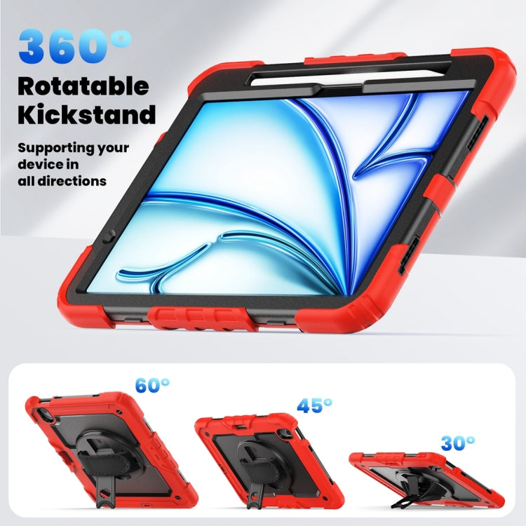 For iPad Air 11 2024 Silicone + PC Tablet Protective Case(Red+Black) - iPad Air 11 2024 Cases by buy2fix | Online Shopping UK | buy2fix