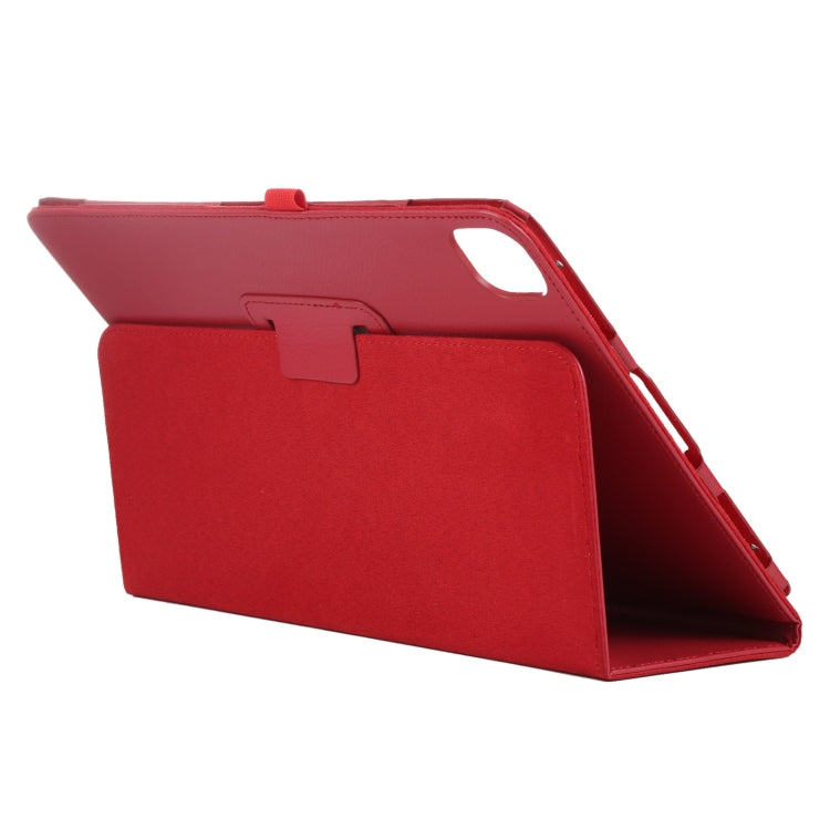 For iPad Pro 11 2024 Litchi Texture Solid Color Leather Tablet Case(Red) - iPad Pro 11 2024 Cases by buy2fix | Online Shopping UK | buy2fix