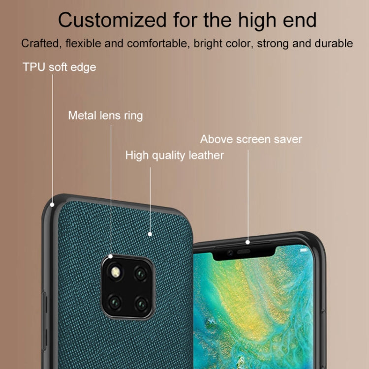 For Huawei Mate 60 Cross Texture PU Leather Phone Case(Dark Green) - Huawei Cases by buy2fix | Online Shopping UK | buy2fix