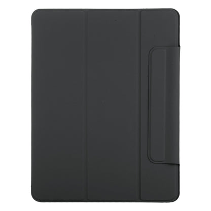 For iPad Pro 11 2024 Double-sided Clip Fixed Buckle Magnetic PU Leather Smart Tablet Case(Black) - iPad Pro 11 2024 Cases by buy2fix | Online Shopping UK | buy2fix