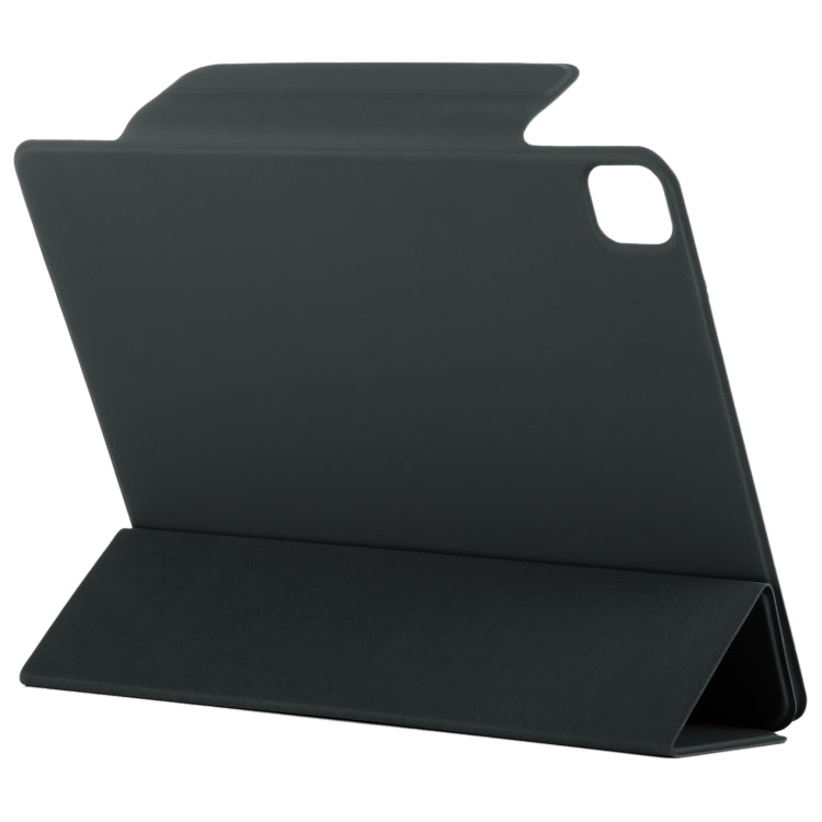 For iPad Pro 11 2024 Double-sided Clip Fixed Buckle Magnetic PU Leather Smart Tablet Case(Black) - iPad Pro 11 2024 Cases by buy2fix | Online Shopping UK | buy2fix