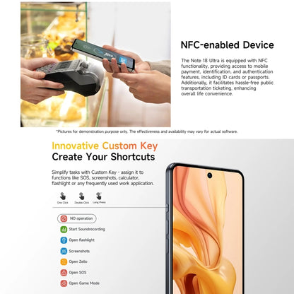 Ulefone Note 18 Ultra, 6GB+256GB, Side Fingerprint, 6.78 inch Android 13 MediaTek Dimensity 720 5G MT6853 Octa Core 2.0GHz, NFC, Network: 5G(Titanium Gray) - Ulefone by Ulefone | Online Shopping UK | buy2fix