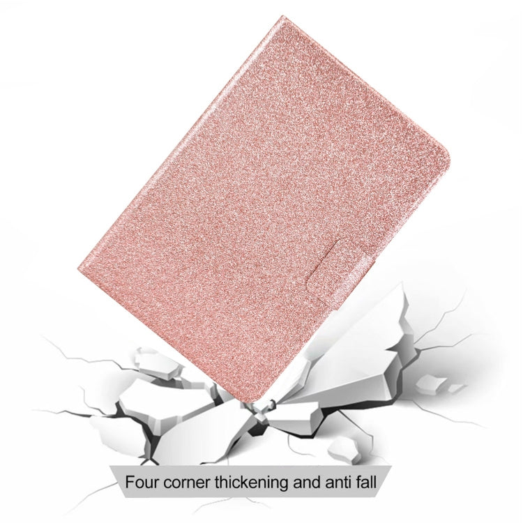 For iPad Pro 11 2024 Varnish Glitter Powder Smart Leather Tablet Case(Rose Gold) - iPad Pro 11 2024 Cases by buy2fix | Online Shopping UK | buy2fix