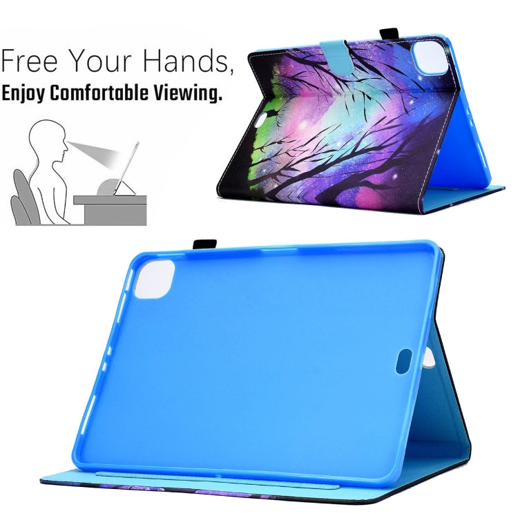 For iPad Pro 11 2024 Painted Stitching Smart Leather Tablet Case(Starry Deer) - iPad Pro 11 2024 Cases by buy2fix | Online Shopping UK | buy2fix