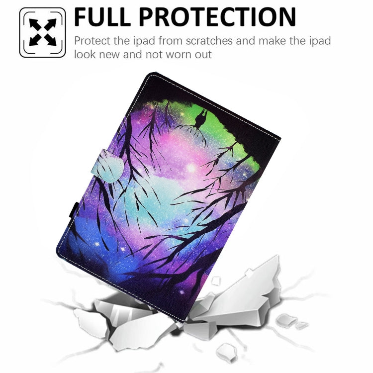 For iPad Pro 11 2024 Painted Stitching Smart Leather Tablet Case(Starry Deer) - iPad Pro 11 2024 Cases by buy2fix | Online Shopping UK | buy2fix