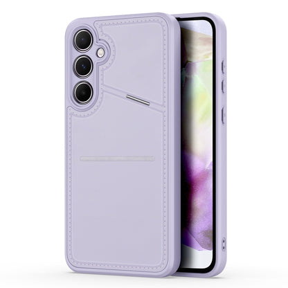 For Samsung Galaxy A35 5G DUX DUCIS Rafi II Series RFID Holder Phone Case(Purple) - Galaxy Phone Cases by DUX DUCIS | Online Shopping UK | buy2fix