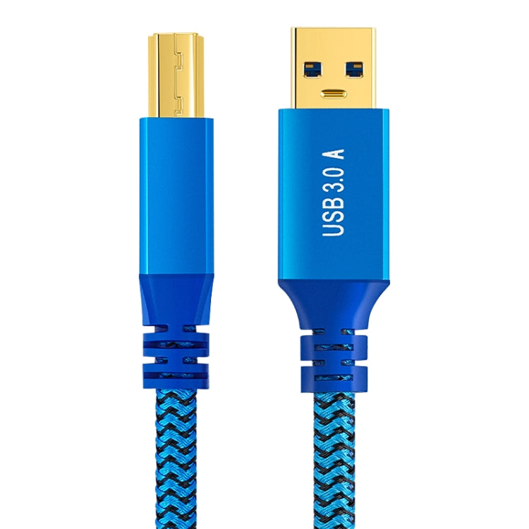 Printer / Hard Disk USB 3.0 A Male to B Male Connector Cable, Length:0.3m(Blue) - USB 3.0 by buy2fix | Online Shopping UK | buy2fix