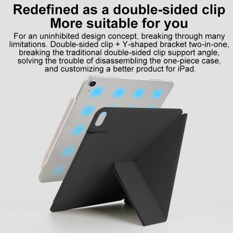 For iPad Pro 11 2024 Y-Shape Double-sided Clip Magnetic Smart Tablet Case(Black) - iPad Pro 11 2024 Cases by buy2fix | Online Shopping UK | buy2fix