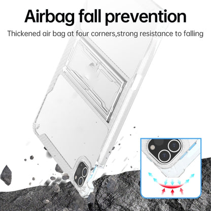 For iPad Pro 11 2024 TPU Hybrid PC Airbag Tablet Case with Pen Slots(Transparent) - iPad Pro 11 2024 Cases by buy2fix | Online Shopping UK | buy2fix