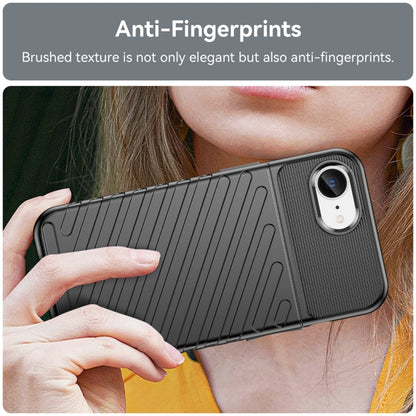 For iPhone SE 2024 Thunderbolt Shockproof Soft TPU Phone Case(Black) - iPhone 16 Cases by buy2fix | Online Shopping UK | buy2fix