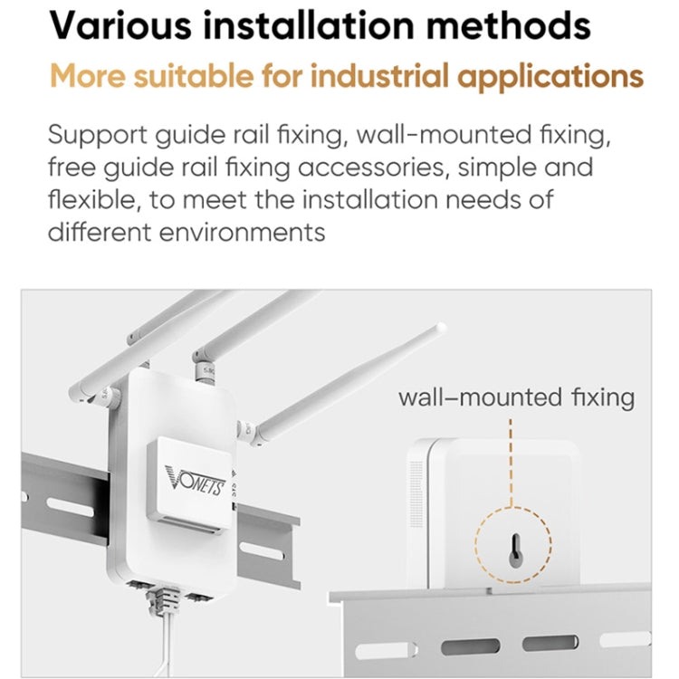 VONETS VAR1800-H 1800Mbps Wireless WiFi Router Standard Edition(White) - Wireless Routers by VONETS | Online Shopping UK | buy2fix