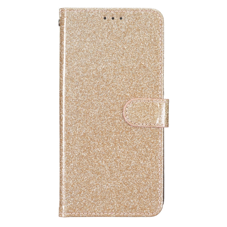 For iPhone 16 Pro Glitter Powder Flip Leather Phone Case(Gold) - iPhone 16 Pro Cases by buy2fix | Online Shopping UK | buy2fix