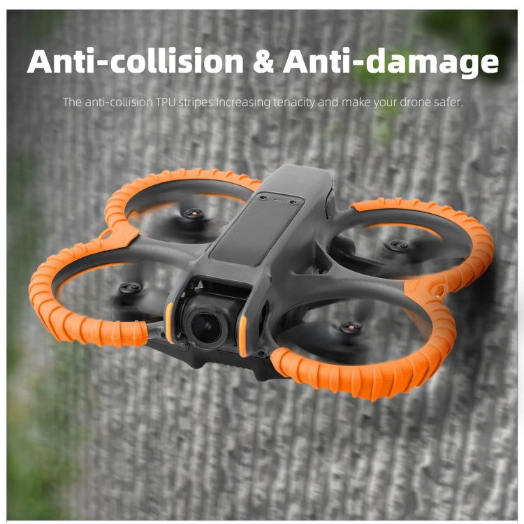 For DJI Avata 2 Sunnylife Drone Anti-Collision Protective Cover Combo Case Kit(Orange) - Cases & Bags by Sunnylife | Online Shopping UK | buy2fix