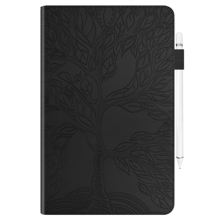 For iPad Pro 13 2024 Tree Life Series Embossed Smart Leather Tablet Case(Black) - iPad Pro 13 2024 Cases by buy2fix | Online Shopping UK | buy2fix