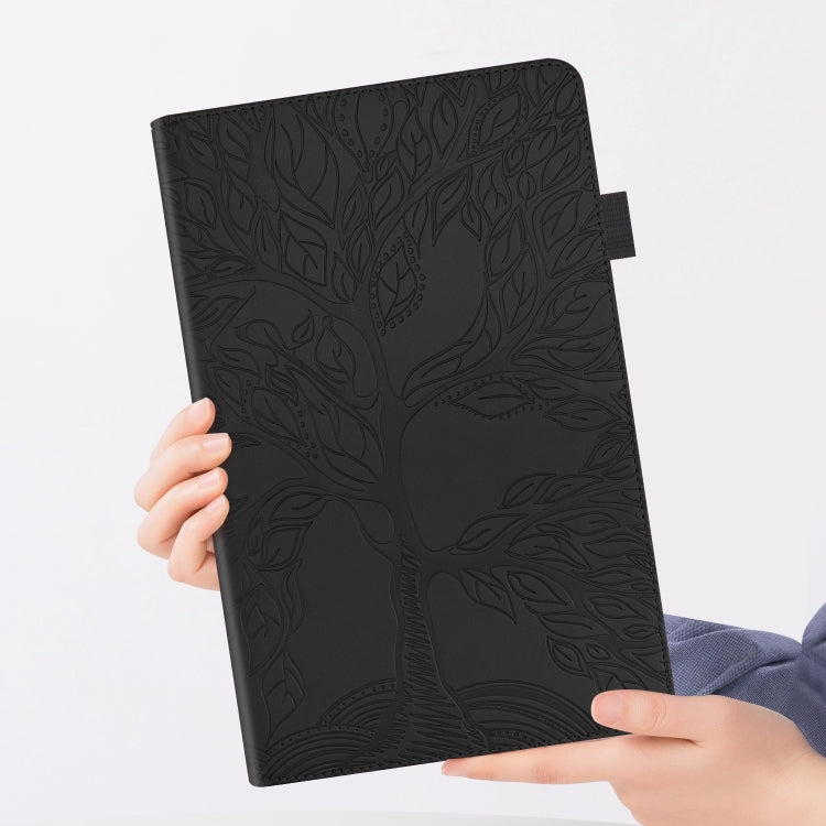 For iPad Pro 11 2024 Tree Life Series Embossed Smart Leather Tablet Case(Black) - iPad Pro 11 2024 Cases by buy2fix | Online Shopping UK | buy2fix