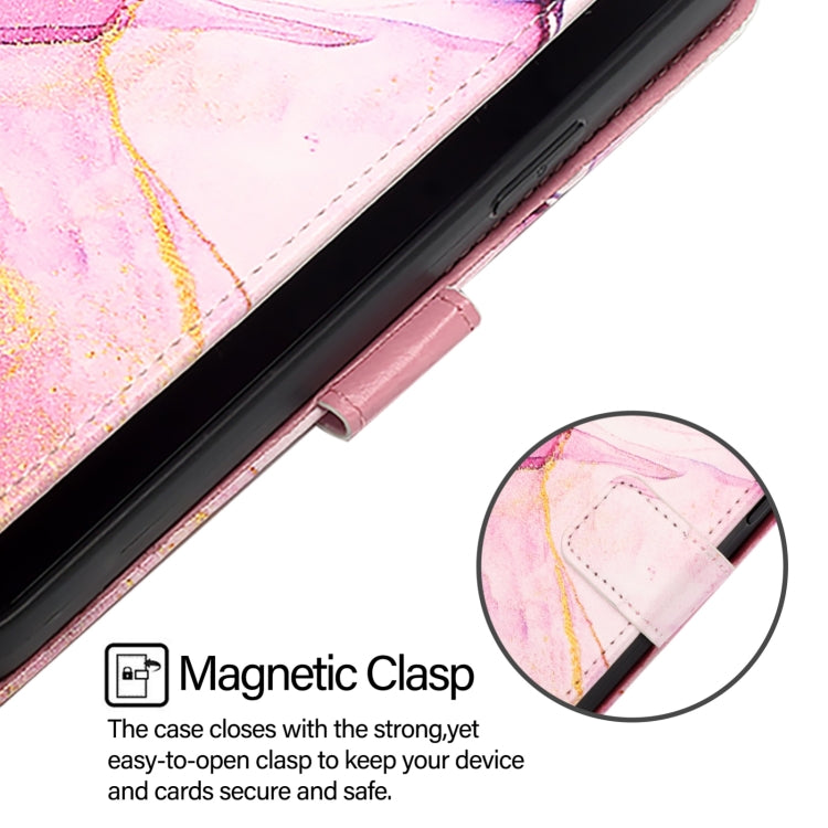 For Xiaomi Redmi K70 / K70 Pro PT003 Marble Pattern Flip Leather Phone Case(Pink Purple Gold) - K70 Cases by buy2fix | Online Shopping UK | buy2fix