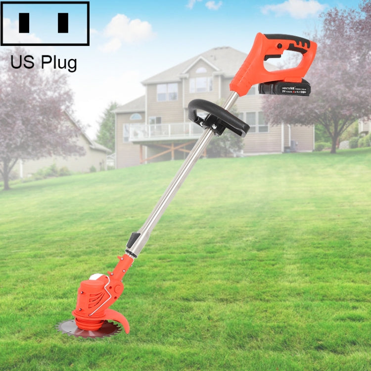 36V Portable Rechargeable Electric Lawn Mower Weeder, Plug Type:US Plug(Red) - Lawn Mower, Saws & Accessories by buy2fix | Online Shopping UK | buy2fix