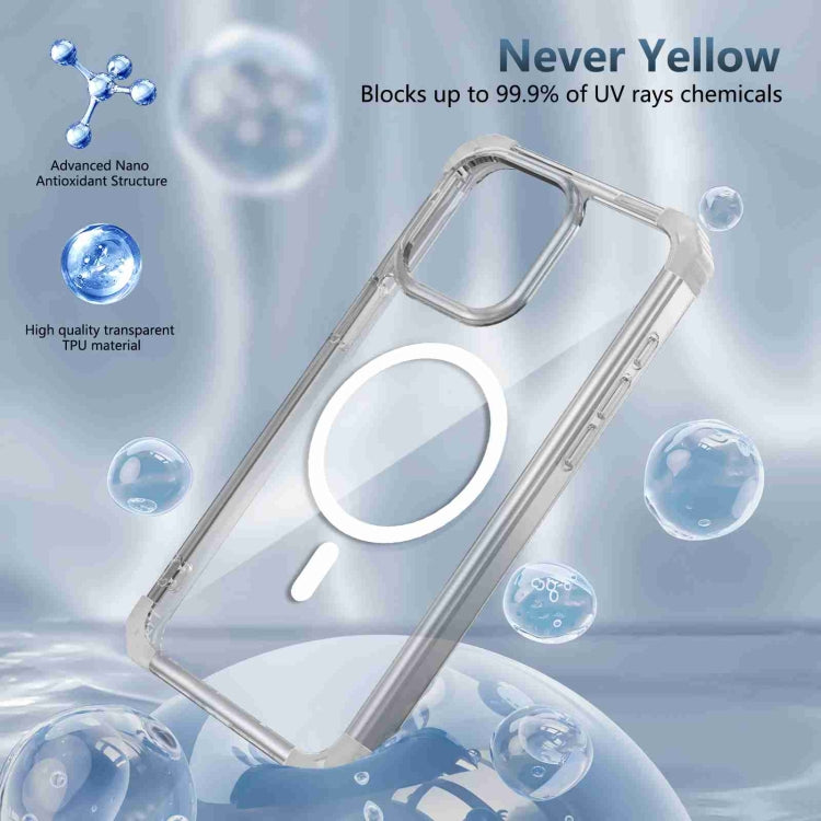 For iPhone 15 Plus Transparent MagSafe Magnetic Phone Case(Transparent) - iPhone 15 Plus Cases by buy2fix | Online Shopping UK | buy2fix