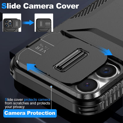 For iPhone 16 Pro Sliding Camshield Phone Case(Black) - iPhone 16 Pro Cases by buy2fix | Online Shopping UK | buy2fix